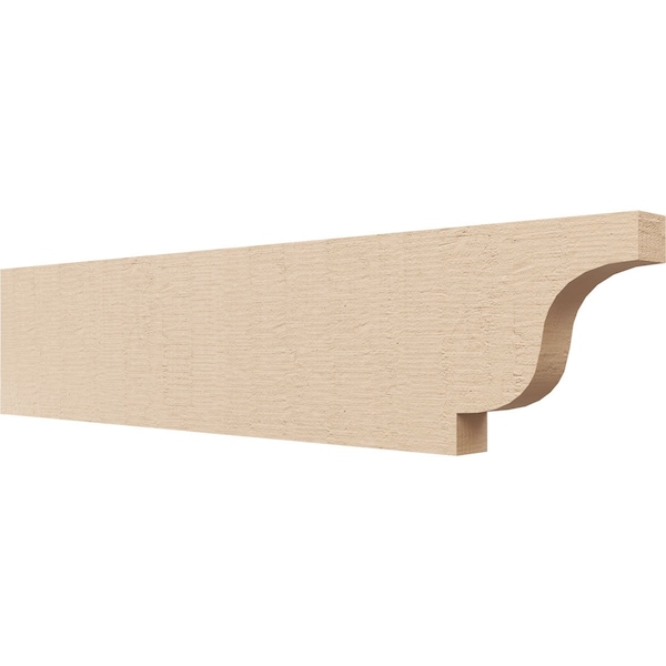 Ekena Millwork 2in. W x 8in. H x 36in. L Newport Woodgrain TimberThane Rafter Tail, Primed Tan RFTUR02X08X36NEWRCPR - main